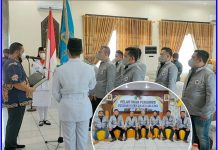 PWI Barito Selatan Dilantik, Buka Pintu, Wartawan Tidak Berorganisasi Langgar UU