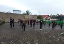 Gelorakan SKJ 88 Kodim, BRI, Persit dan PWI Olahraga Bersama