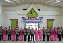 Polres Barsel Gelar Sertijab Enam Pama