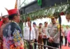 Tradisi Potong Pantan Sambut Kunker Kapolda Kalteng di Bumi Dahani Dahanai Tuntung Tulus