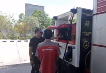 Satreskrim Polres Barsel Lakukan Pengecekan SPBU Yang Ada Dikota Buntok