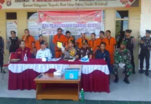Polres Barsel Gelar Konferensi Pers dan Pemusnahan Barang Bukti 16,95 Gram Sabu