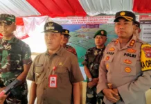 Pj Bupati, Kapolres dan Dandim Tinjau Pos Mudik Lebaran Sekaligus Memberikan Bingkisan