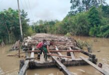 TMMD Kebut Pembangunan Jembatan Bersama Warga