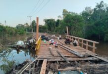 Pembangunan Jembatan Disambut Bahagia Warga