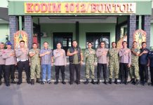 Kapolres Barsel Silahturahmi Dengan Dandim 1012/Buntok Untuk Perkuat Sinergitas Dalam Menjaga Kamtibmas,