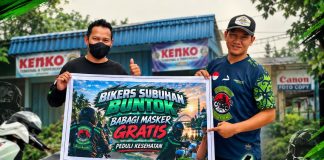 ISPU Buntok Tembus 905, Komunitas Biker Subuhan Buntok Bagikan Masker Untuk Warga.